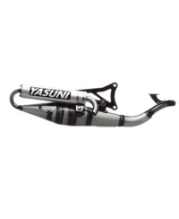 POT SCOOTER DE YASUNI Z ADAPT. NITRO/AEROX/OVETTO/NEOS/JOG R/MACH G SILENCIEUX ARGENT