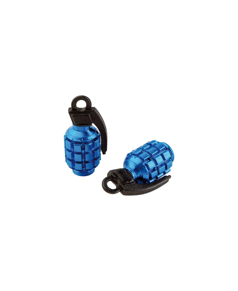 CAPUCHON/BOUCHON VALVE TUN'R GRENADE BLEU (X2)