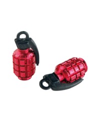 CAPUCHON/BOUCHON VALVE TUN'R GRENADE ROUGE (X2)