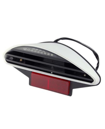 FEU AR SCOOTER/CYCLO LEDS BCD NITRO/AEROX RX BLANC HOMOLOGUE AILETTES NOIR