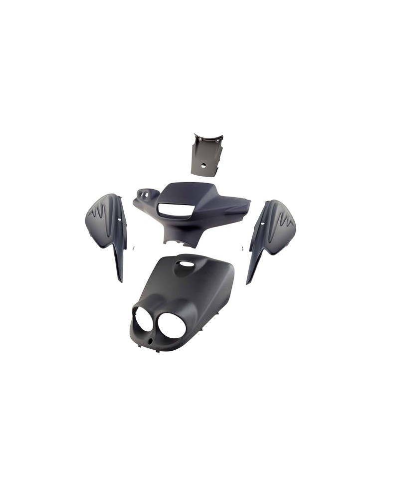 CARROSSERIE/CARENAGE SCOOTER TUN'R KIT  ROCKET/NEXT NOIR MAT (PEINT) (5 PIECES)