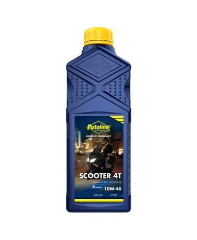 HUILE MOTEUR 4T PUTOLINE SCOOTER 4T 10W40 SYNTHETIQUE (1L)