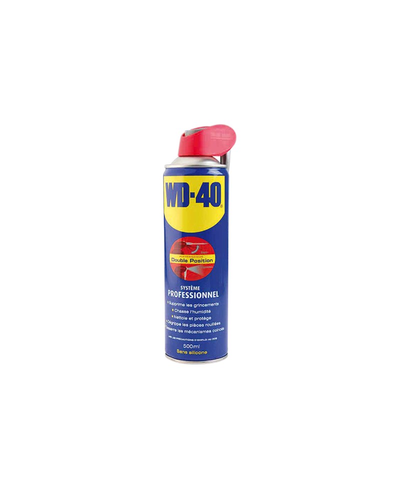 HUILE/LUBRIFIANT MULTIFONCTION WD40 500ML 5 EN 1 (AEROSOL) JET DOUBLE POSITION