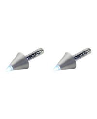 ECLAIRAGE DE PLAQUE TUN'R* CONIQUE BLANC/ALU A LEDS (PR)