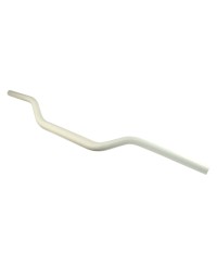 GUIDON MECABOITE/MOTO TUN'R CROSS OVERSIZE D 28.6 ALU BLANC (L810 H 55)