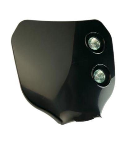 TETE DE FOURCHE MECABOITE/MOTO/CYCLO TUN'R* NUMERO NOIR (DOUBLE OPTIQUE HALOGENE 2X20W)