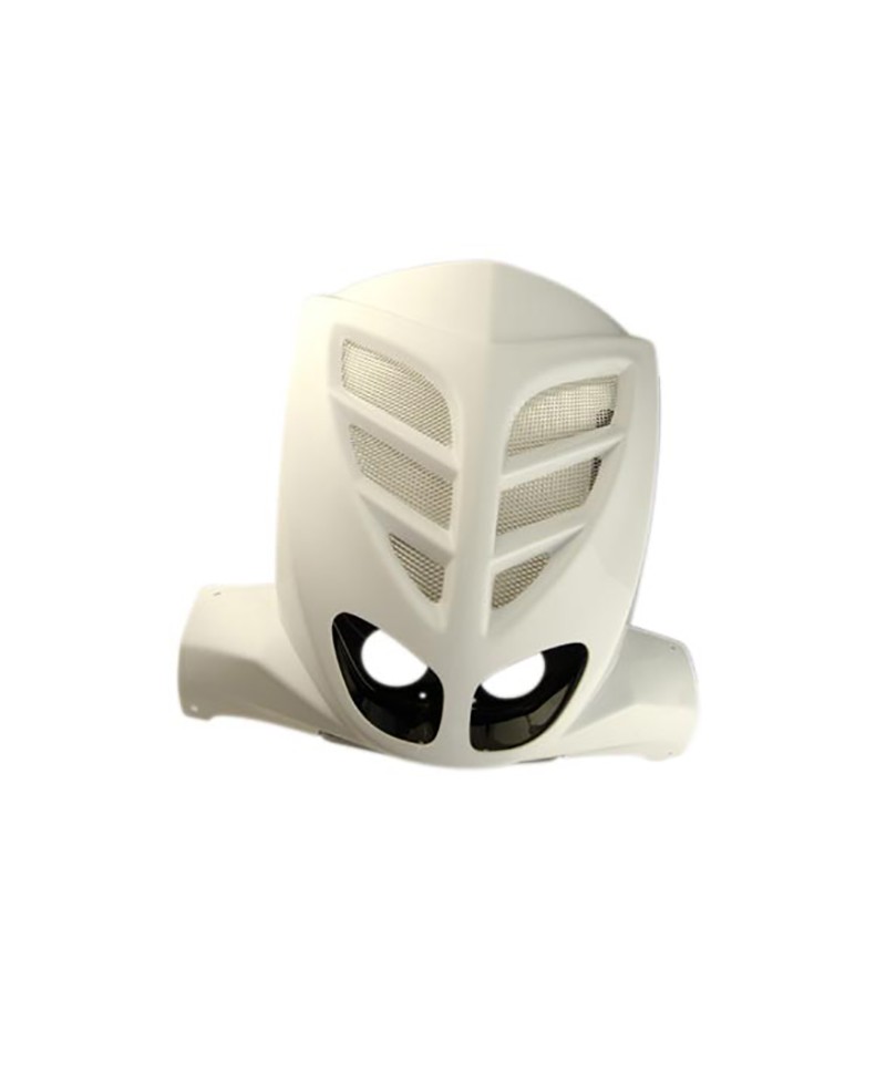 TABLIER AV/FACE AV DOUBLE OPTIQUE SCOOTER BCD* XTREME ADAPT. STUNT/SLIDER BLANC + GRILLE