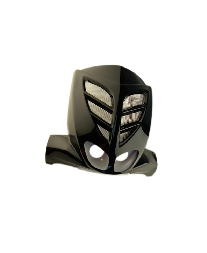 TABLIER AV/FACE AV DOUBLE OPTIQUE SCOOTER BCD* XTREME ADAPT. STUNT/SLIDER NOIR + GRILLE