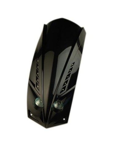 TABLIER AV/FACE AV SCOOTER TUN'R* ADAPT. LUDIX DOUBLE OPTIQUE NOIR (2X20W + LED)