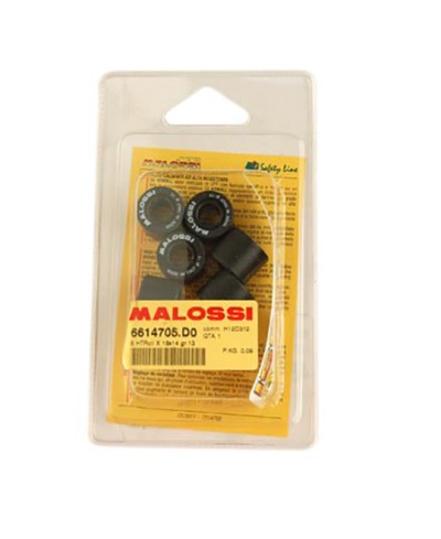 ROULEAU/GALET MAXI SCOOTER MALOSSI 18X14 13,0 G. (X6) ADAPT. 125 KYMCO DINK VARIO ORIGINE