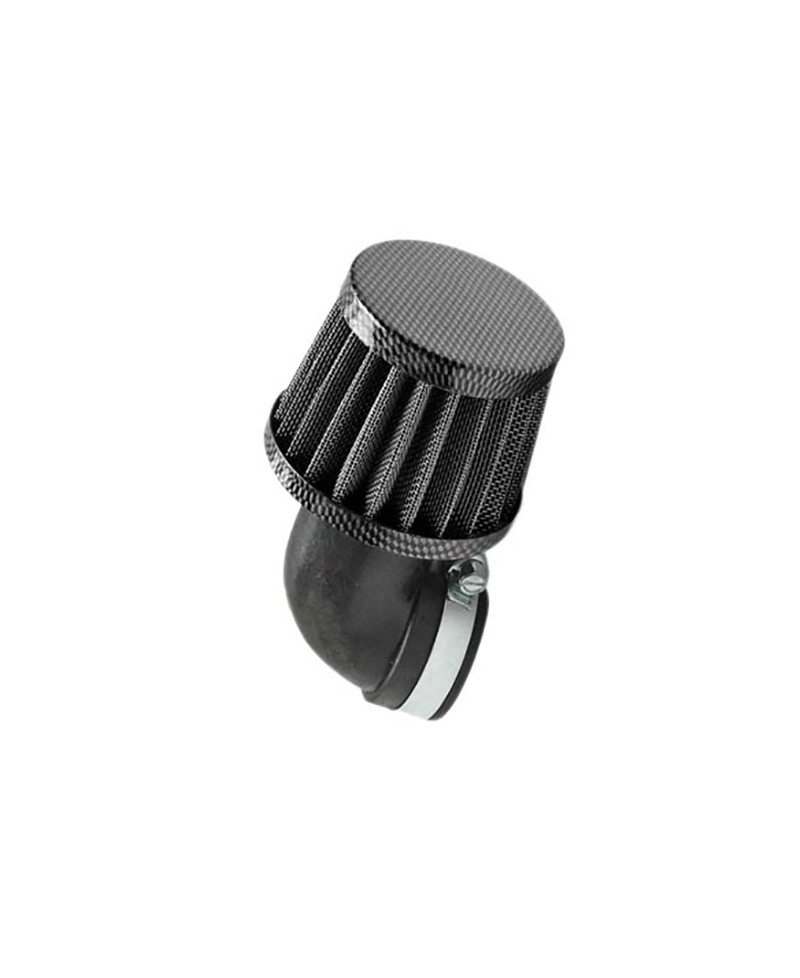 FILTRE A AIR TUN'R D28-35 CONIQUE KN PM COUDE 90° CARBONE