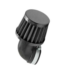FILTRE A AIR TUN'R D28-35 CONIQUE KN PM COUDE 90° CARBONE