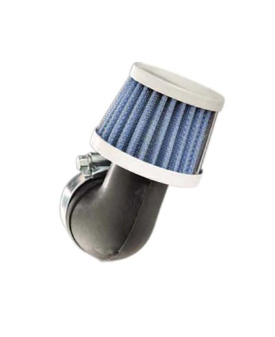 FILTRE A AIR TUN'R D28-35 CONIQUE KN PM COUDE 90° BLANC