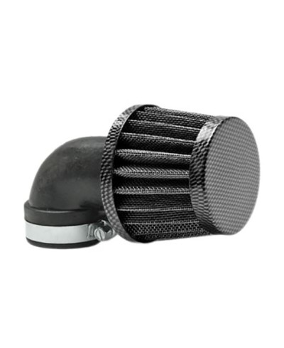 FILTRE A AIR TUN'R D28-35 CONIQUE KN GM COUDE 90° CARBONE