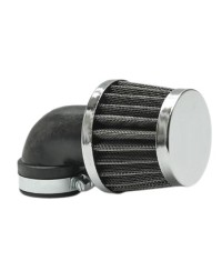 FILTRE A AIR TUN'R D28-35 CONIQUE KN GM COUDE 90° CHROME