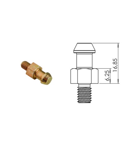 PION METAL POMPE A EAU SCOOTER TOP PERF. TYPE ORIGINE ADAPT. NITRO/AEROX/MACH G/SR50 COURT