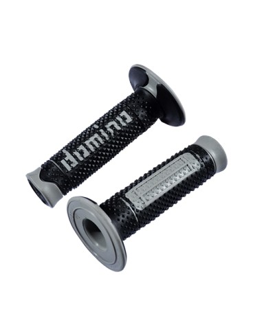REVETEMENT/POIGNEE DOMINO A260 CROSS/ENDURO NOIR/GRIS (PR) 120MM