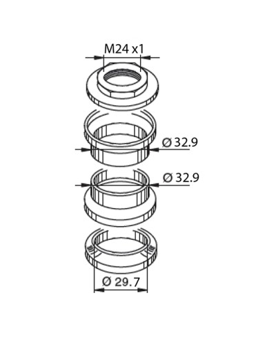 JEU DIRECTION SCOOTER TEKNIX ADAPT. V.CLIC/SCOOT CHINOIS