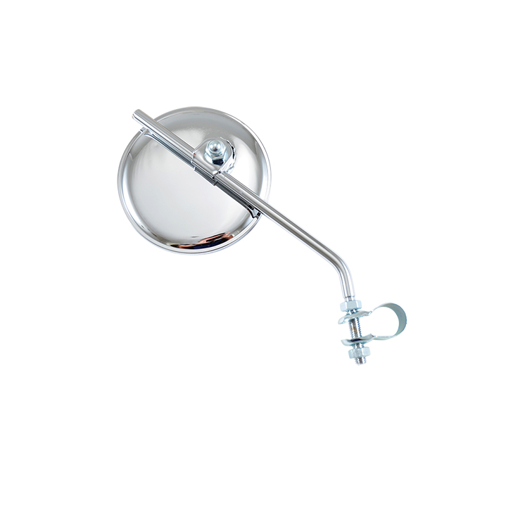 RETRO UNIVERSEL REVERSIBLE* ROND D 8 ACIER CHROME A COLLIER AJUSTABLE EN HAUTEUR