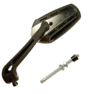 RETRO UNIVERSEL TUN'R* FORMULA D 8 CARBONE MAT/NOIR GAUCHE  (X1)