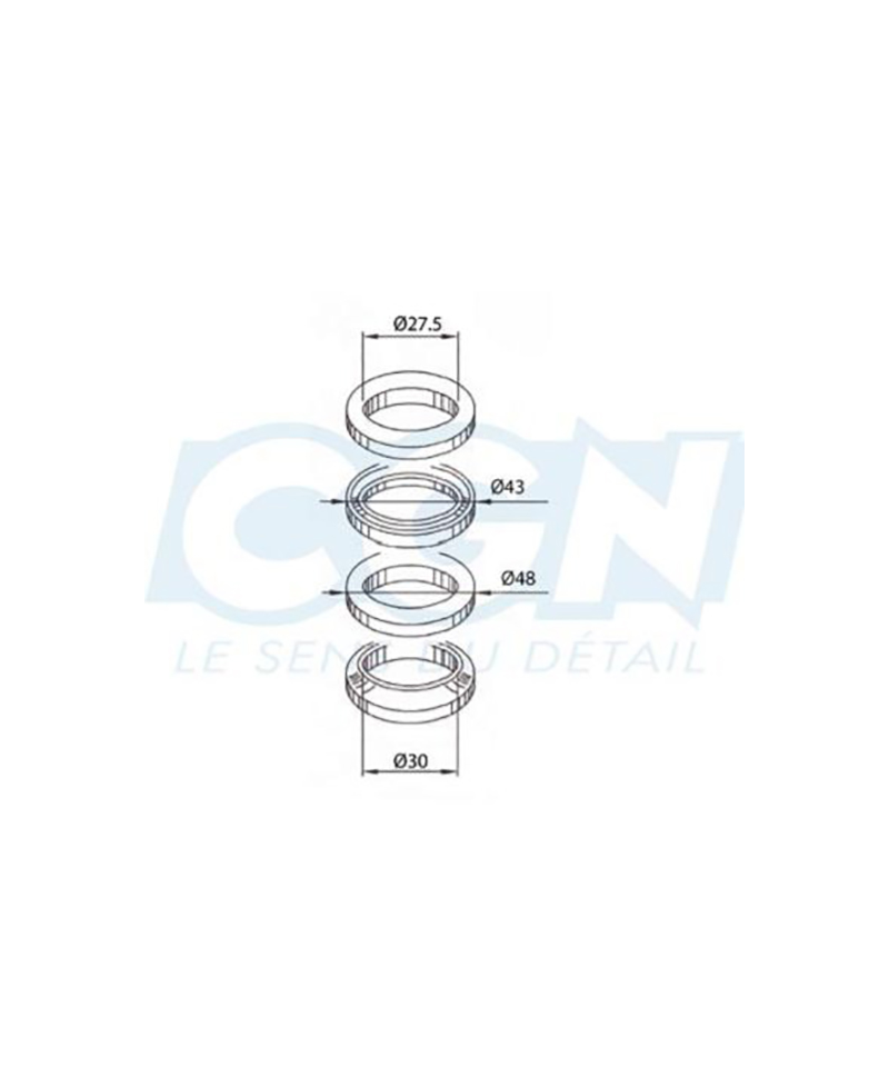 JEU DIRECTION MECABOITE TEKNIX ADAPT. XLIMIT/DT50