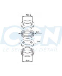 JEU DIRECTION MECABOITE TEKNIX ADAPT. XLIMIT/DT50