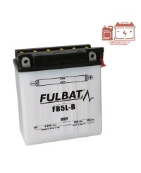 BATTERIE FB5L-B FULBAT 12V5AH LG120 L60 H130 (LIVRE AVEC ACIDE)