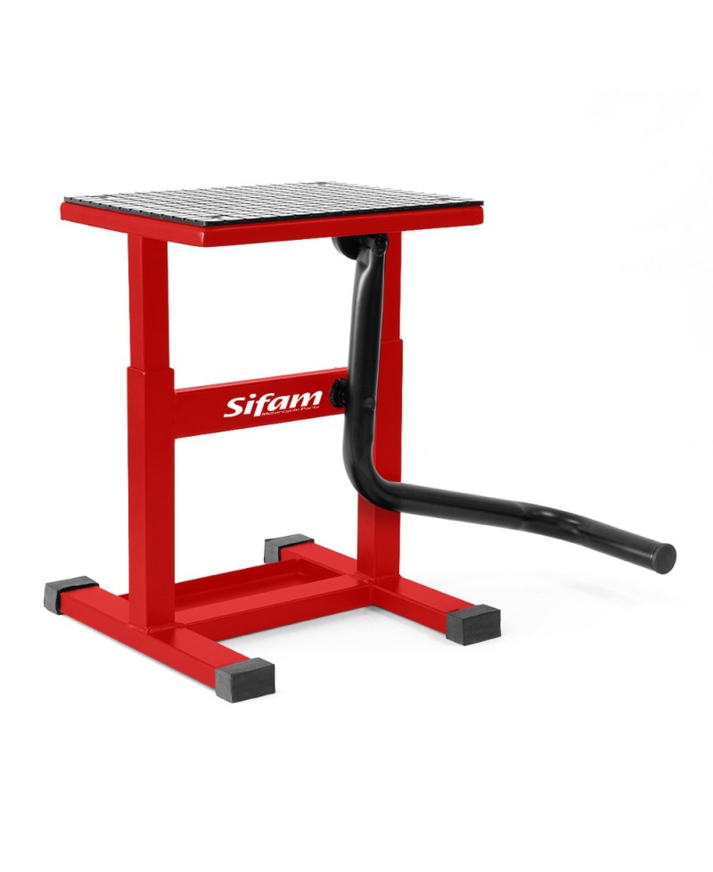 Sifam - Lève Moto Cross ROUGE Hauteur de 30cm ? 39cm Plateau 29cm x 23cm