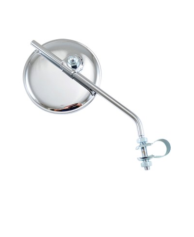 RETRO UNIVERSEL REVERSIBLE* ROND D 8 ACIER CHROME A COLLIER AJUSTABLE EN HAUTEUR