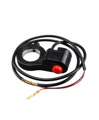 COMMODO/COMMUTATEUR TEKNIX ON/OFF UNIVERSEL NOIR (BOUTON POUSSOIR)