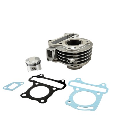 CYLINDRE SCOOTER ALU TEKNIX CHEMISE FONTE ADAPT. PEUGEOT DJANGO/KISBEE 4T 2V PISTON AXE 10