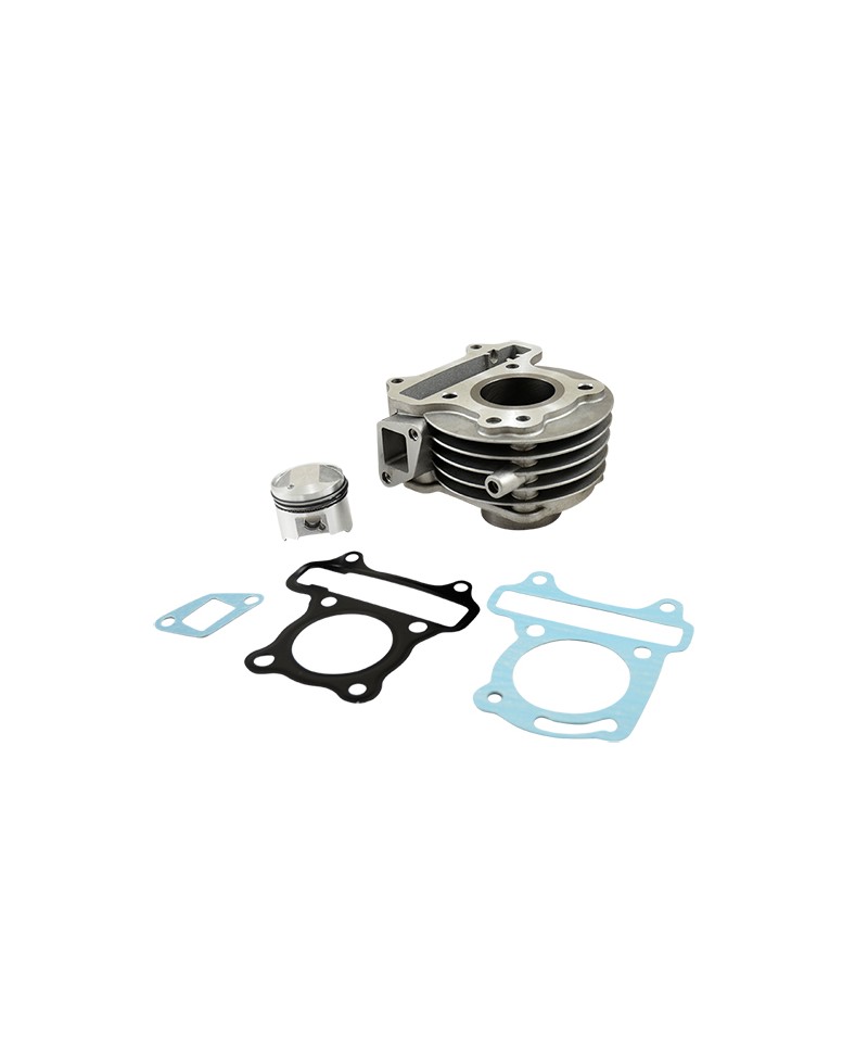 CYLINDRE SCOOTER ALU TEKNIX CHEMISE FONTE ADAPT. PEUGEOT DJANGO/KISBEE 4T 2V PISTON AXE 10