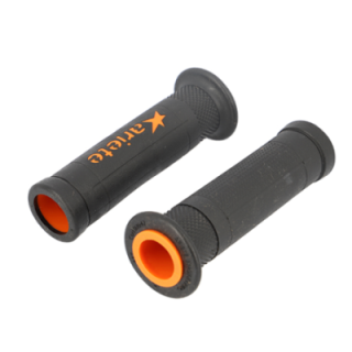 REVETEMENT/POIGNEE ARIETE ARIRAM NOIR/ORANGE (PR)  - 120MM - DEBOUCHEPOUR EMBOUT DE GUIDO