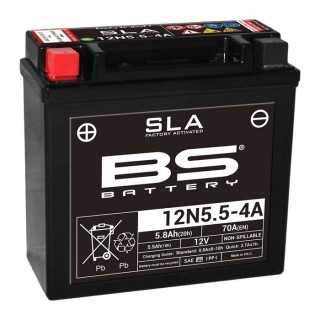 Batterie BS BATTERY SLA sans entretien active usine - 12N5.5-4A/4B