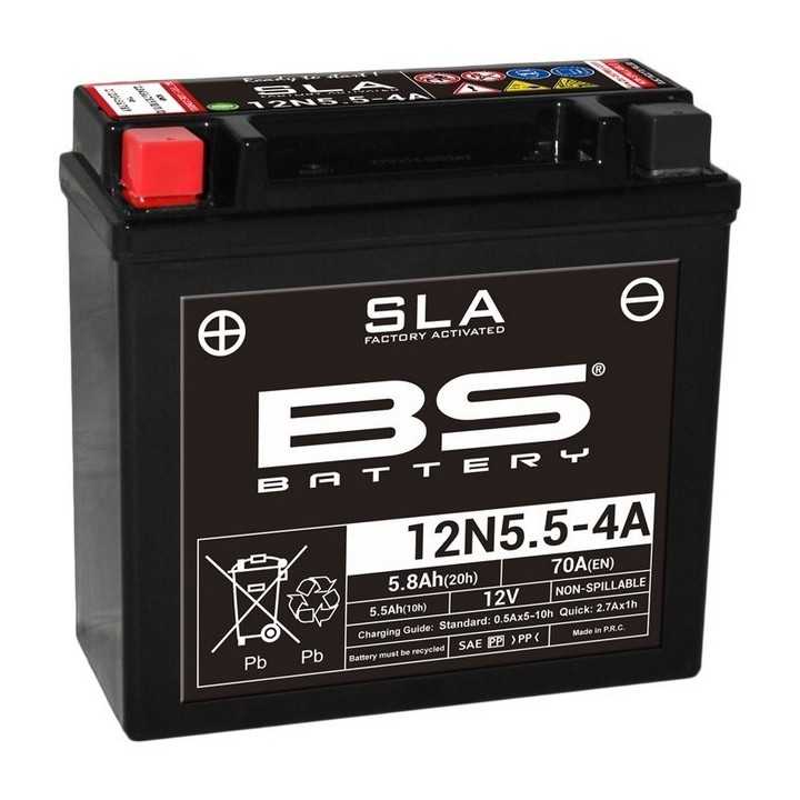 Batterie BS BATTERY SLA sans entretien active usine - 12N5.5-4A/4B