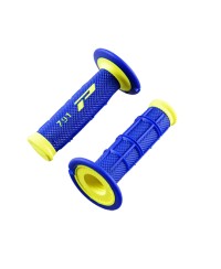 REVETEMENT/POIGNEE PROGRIP 791 BLEU/JAUNE FLUO (PR) DOUBLE DENSITE 115MM