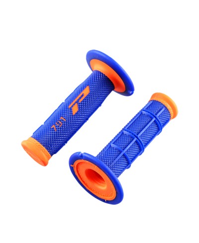REVETEMENT/POIGNEE PROGRIP 791 BLEU/ ORANGE FLUO (PR) DOUBLE DENSITE 115MM