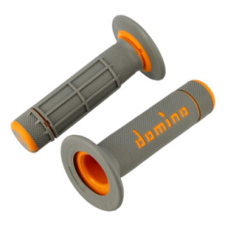 REVETEMENT/POIGNEE DOMINO A020 CROSS DOUBLE DENSITE GRIS/ORANGE (PR) 118MM