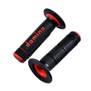 REVETEMENT/POIGNEE DOMINO A020 CROSS DOUBLE DENSITE NOIR/ROUGE (PR) 118MM