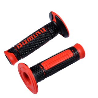 REVETEMENT/POIGNEE DOMINO A260 CROSS/ENDURO NOIR/ROUGE (PR) 120MM