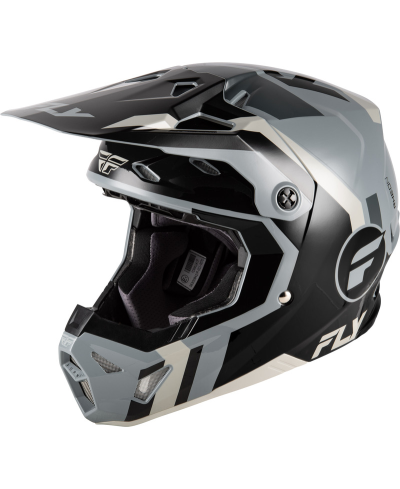 Casque FLY RACING Formula CP Seal - noir/gris