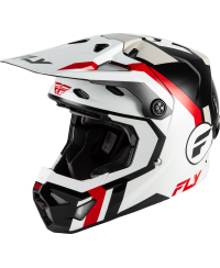 Casque FLY RACING Formula CP Seal - blanc/noir/rouge