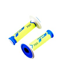REVETEMENT/POIGNEE PROGRIP 788 JAUNE FLUO/BLEU/BLANC (PR) TRIPLE DENSITE 115MM
