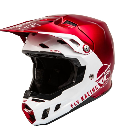Casque FLY RACING Formula CC Centrum Rouge Metallic/Blanc M