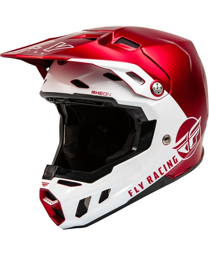 Casque FLY RACING Formula CC Centrum Rouge Metallic/Blanc M