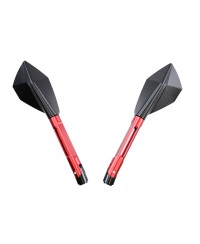 RETRO UNIVERSEL TUN'R* ECHO ALU CNC LONG NOIR/ROUGE (PR)