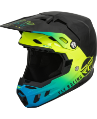 Casque FLY RACING Formula CC Centrum - noir/bleu/jaune fluo
