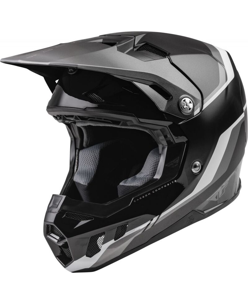 Casque FLY RACING Formula CC Driver Noir/Charcoal/Blanc XL
