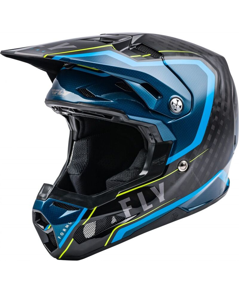 Casque FLY RACING Formula Carbon Axon Noir/Bleu XL