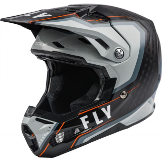 Casque FLY RACING Formula Carbon Axon Noir/Gris/Orange L